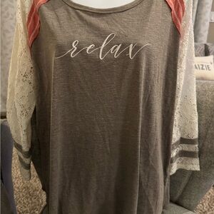 Relax Taupe Active Top